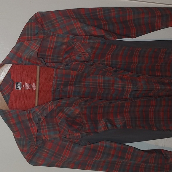 REI Tops - REI Red and Gray Plaid Shirt